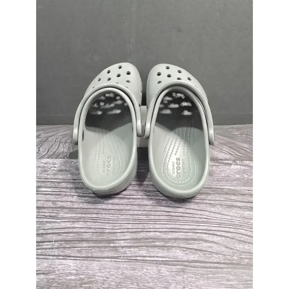 Crocs Classic Clog Kids Size C10 Slate Grey Slip On Shoes Comfort - FREE CHARM!